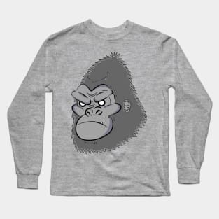 Grey Gorilla Long Sleeve T-Shirt